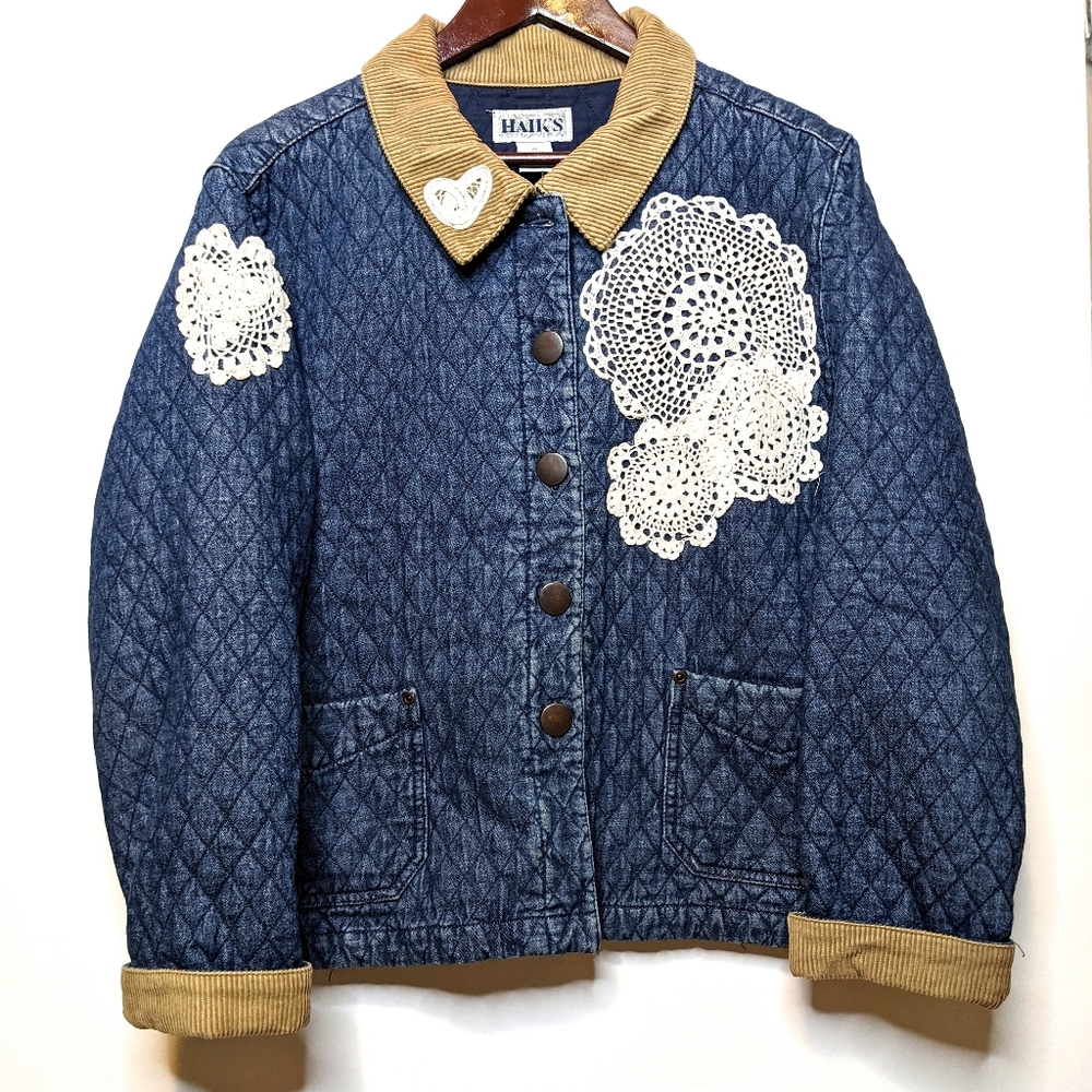 Vintage Quilted Jacket American Flag